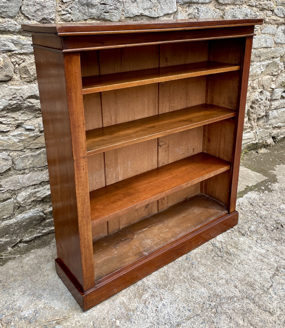 Victorian Mahogany Open Bookcase View V