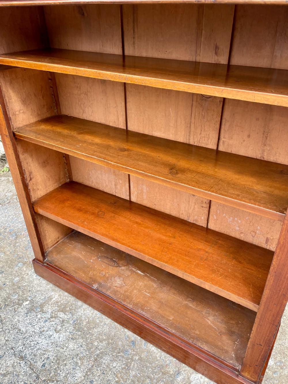 Victorian Mahogany Open Bookcase View IX