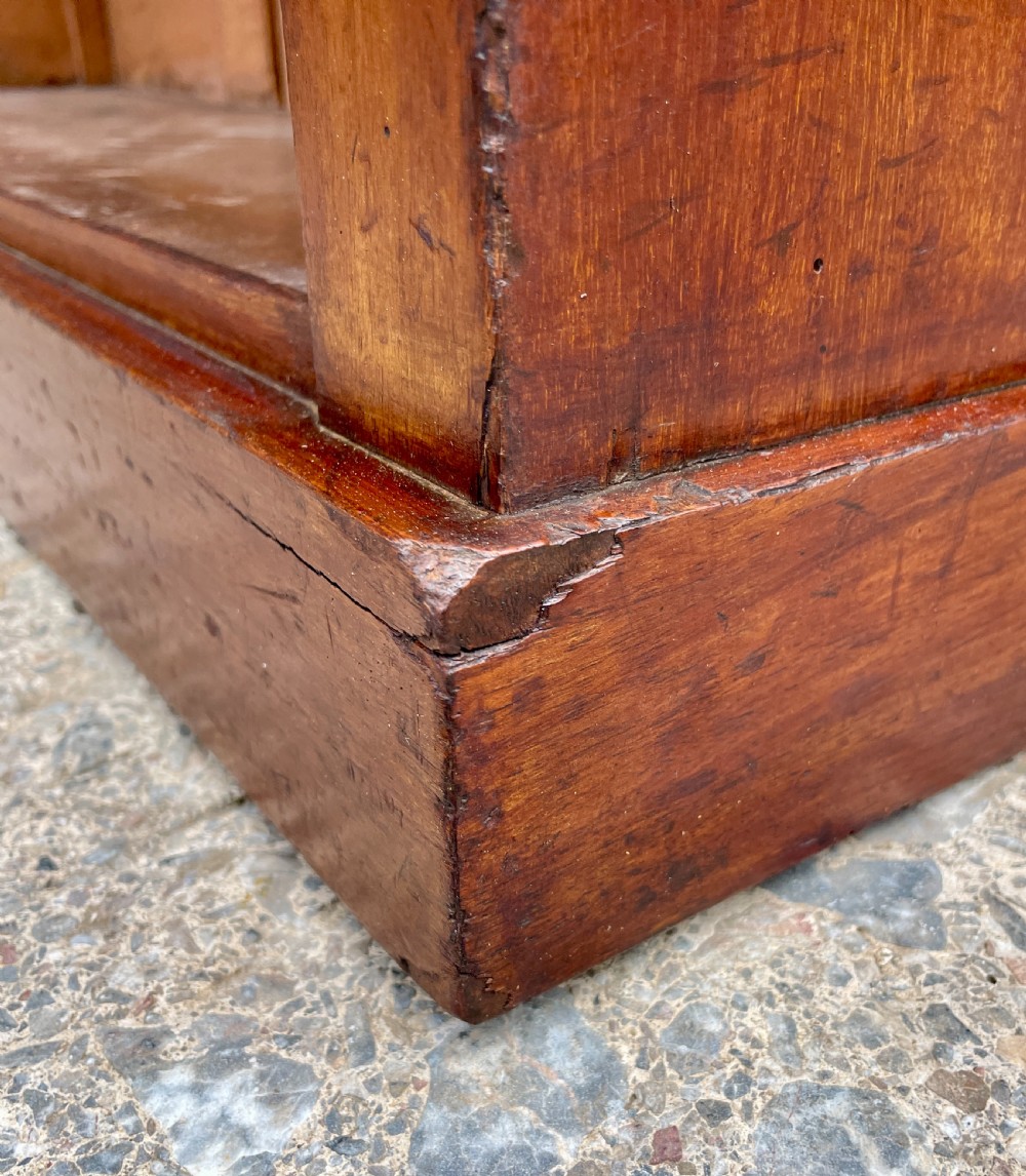 Victorian Mahogany Open Bookcase View XIII