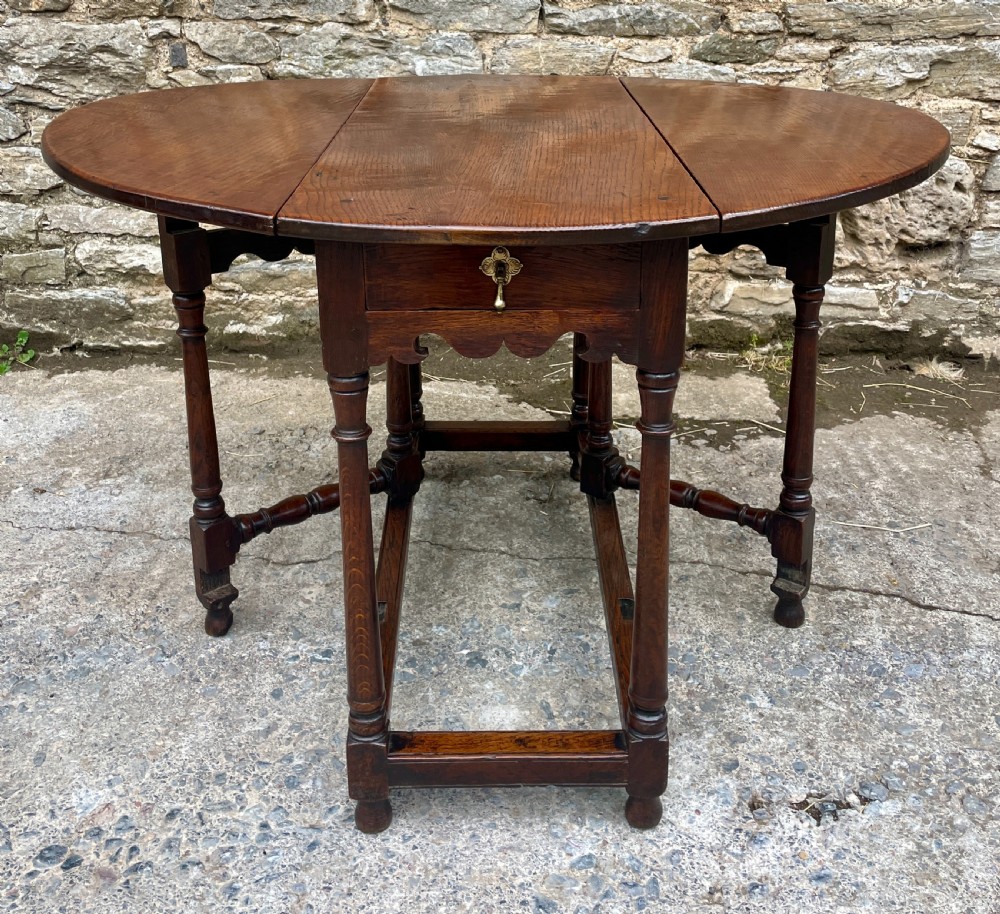 Small 18th Century Oak Gateleg Table View VI