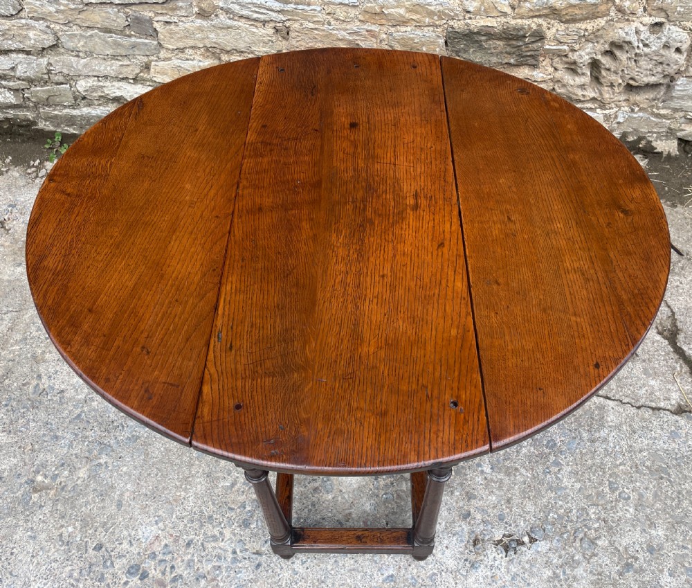 Small 18th Century Oak Gateleg Table View VII