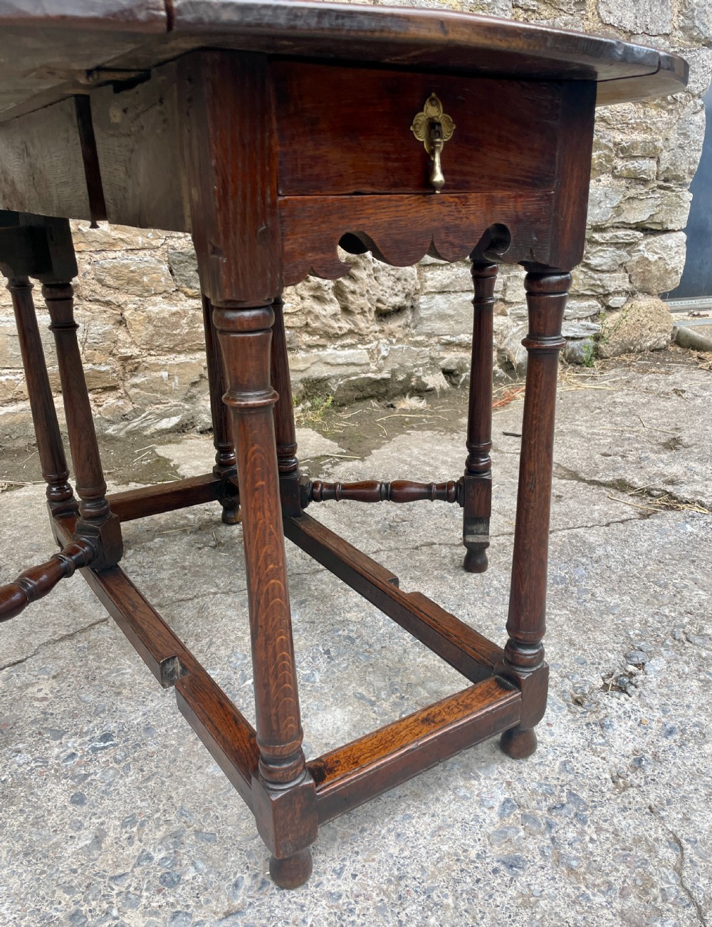 Small 18th Century Oak Gateleg Table View X