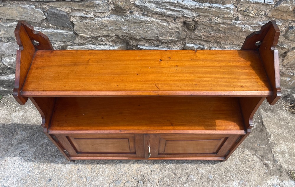 Antique Mahogany Hanging Wall Cabinet  View III