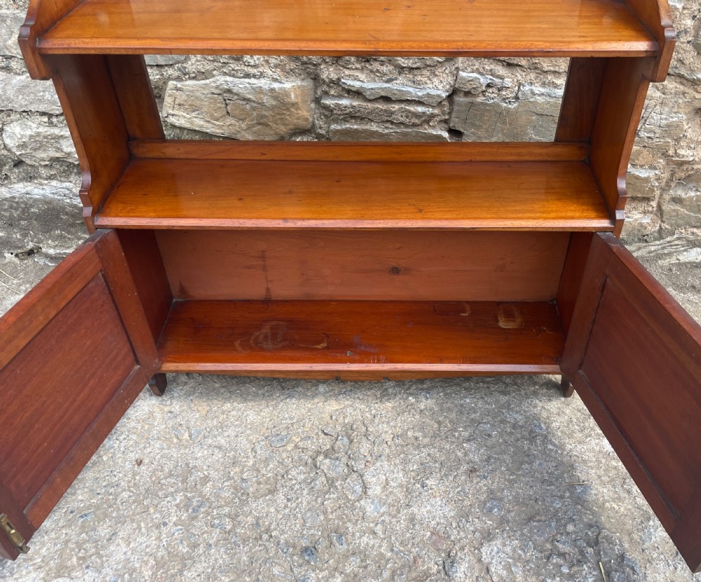 Antique Mahogany Hanging Wall Cabinet  View VI