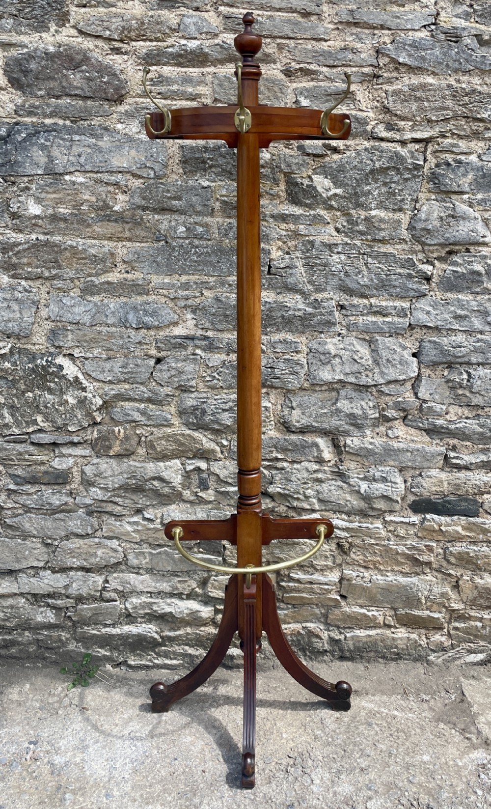 Edwardian Mahogany Demi-Lune Hall Stand