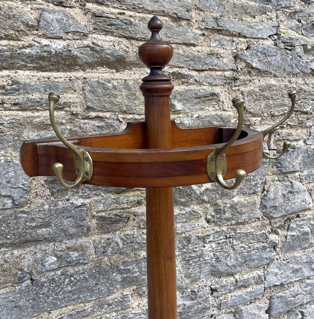 Edwardian Mahogany Demi-Lune Hall Stand View VII