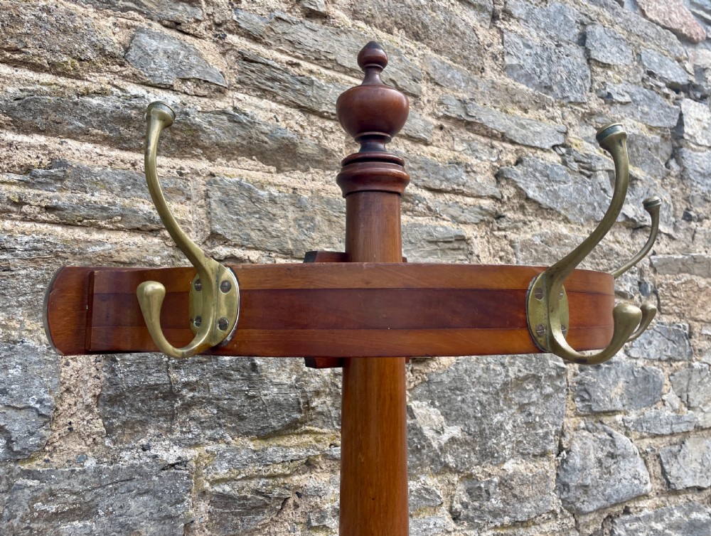 Edwardian Mahogany Demi-Lune Hall Stand View VIII