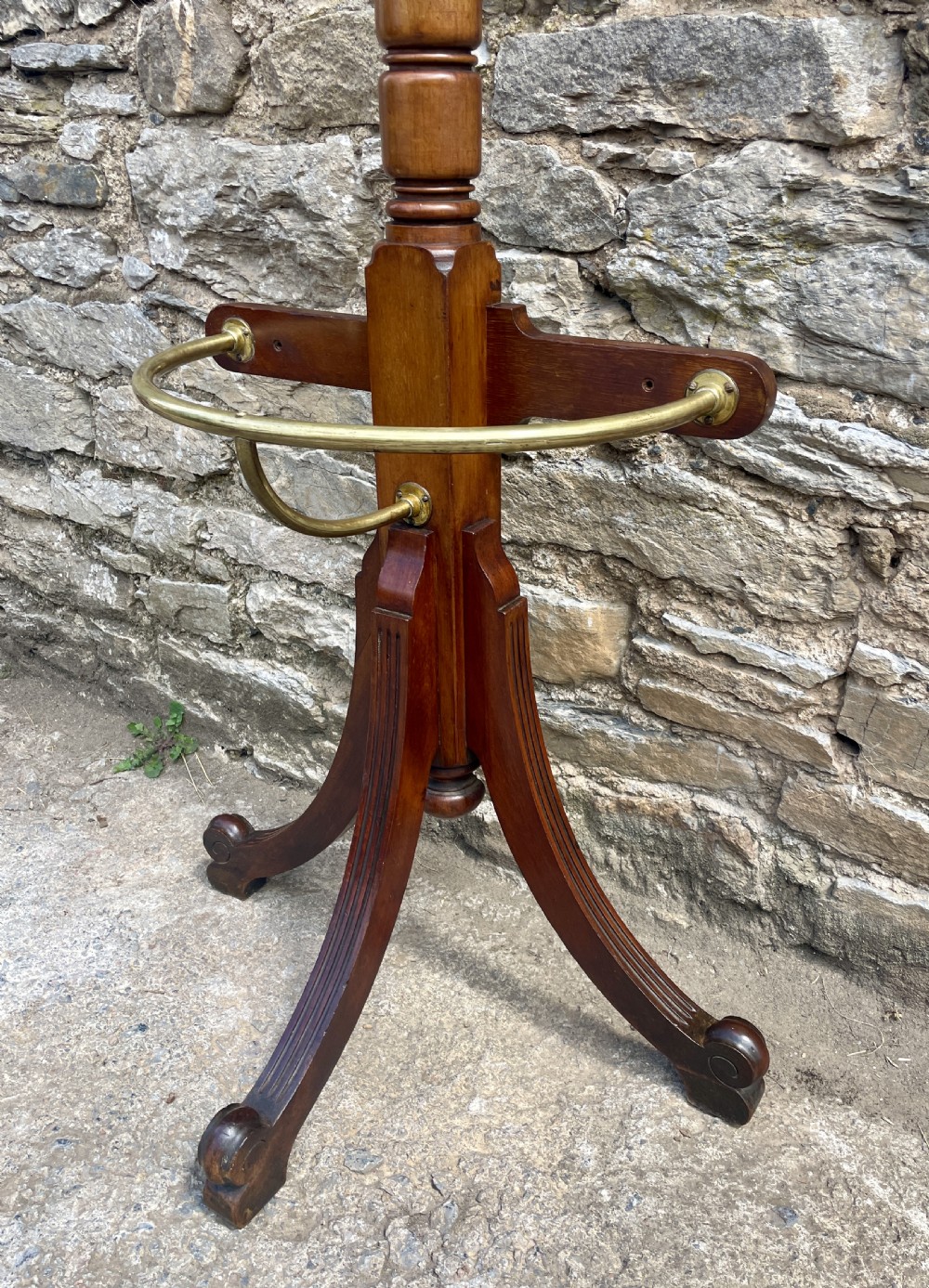 Edwardian Mahogany Demi-Lune Hall Stand View X