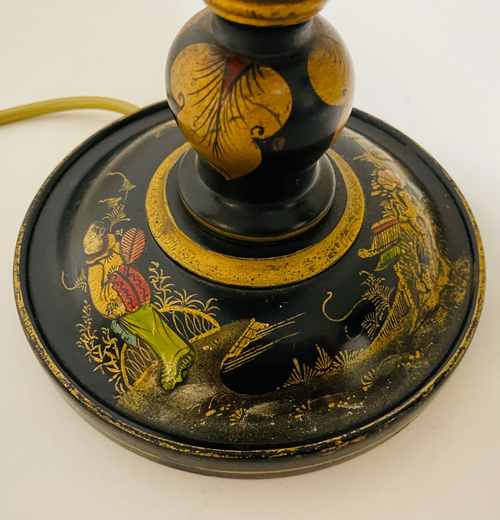 Antique Chinoiserie Table Lamp View IV
