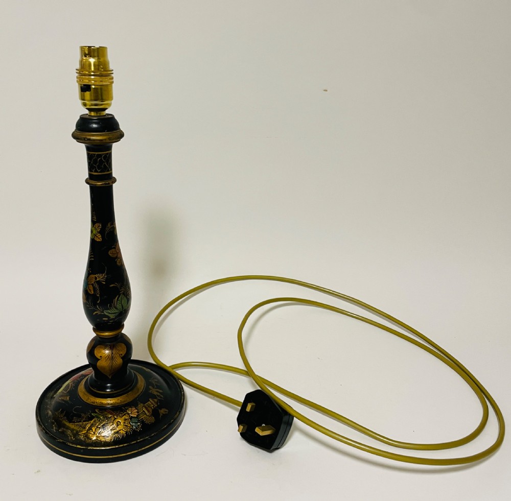 Antique Chinoiserie Table Lamp View XII