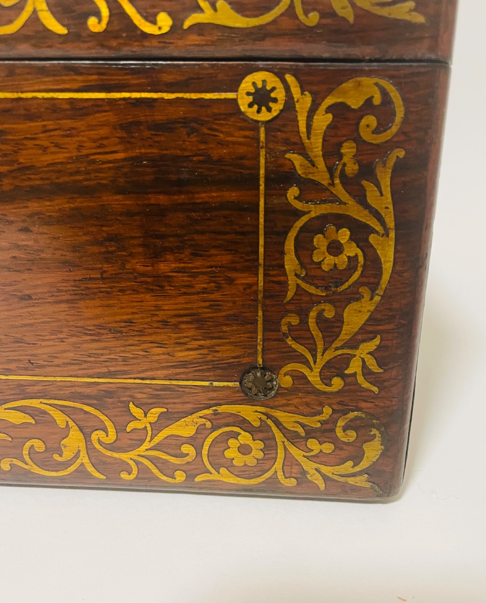 Antique Victorian Rosewood Inlaid Writing Slope  View XI
