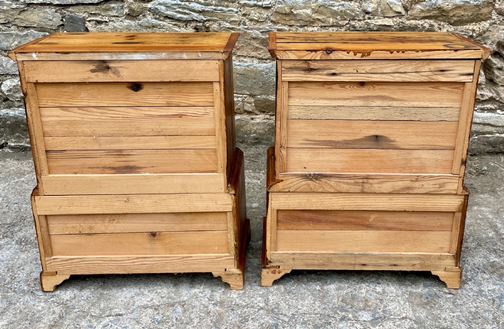 Pair of Miniature Pine Chests of Drawers View IX