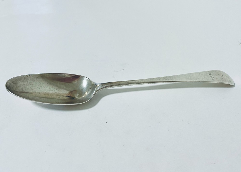 18th Century Solid Silver Serving Spoon View III