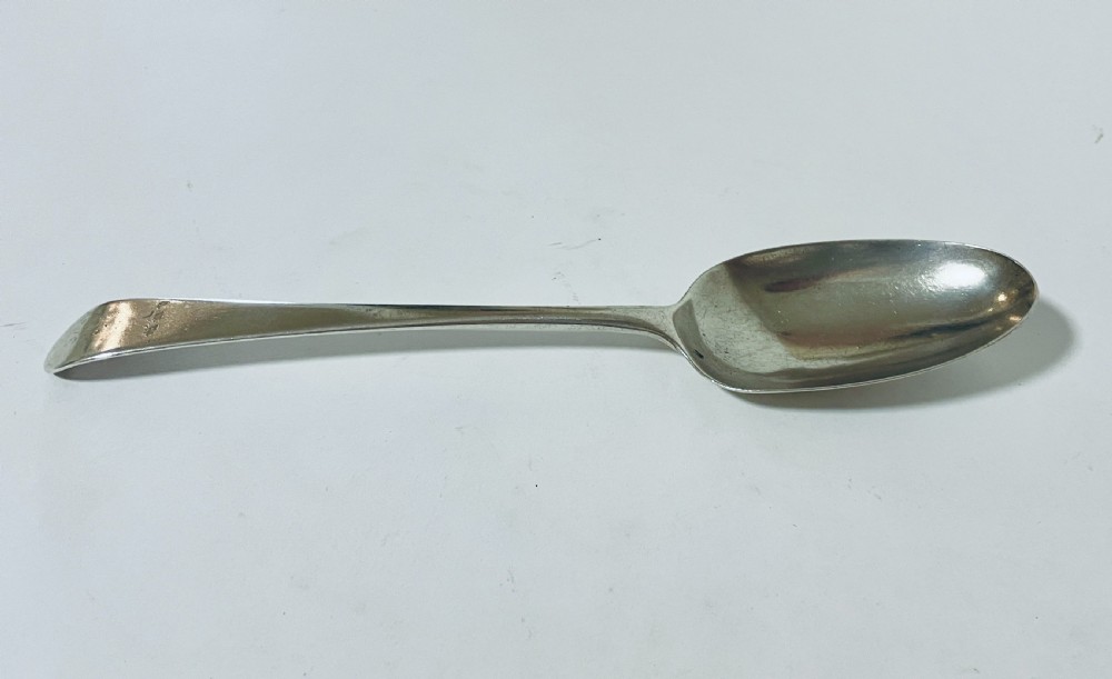 18th Century Solid Silver Serving Spoon View IV