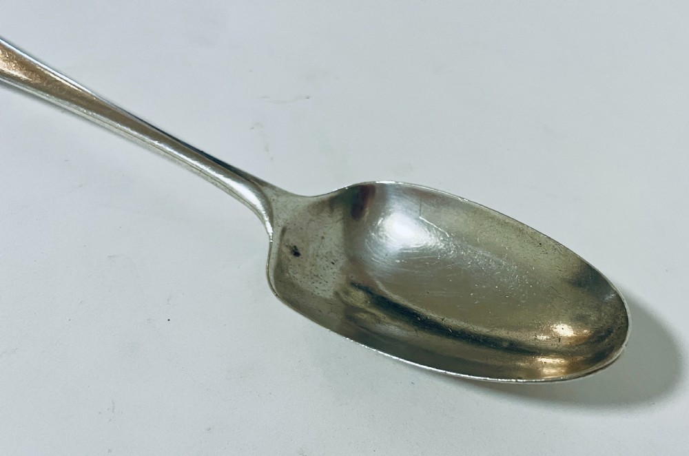 18th Century Solid Silver Serving Spoon View V
