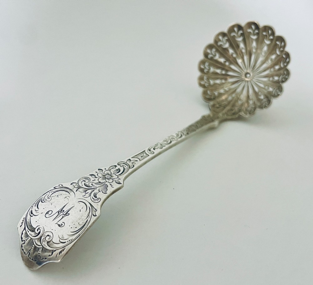 Victorian Silver Sugar Sifter View X