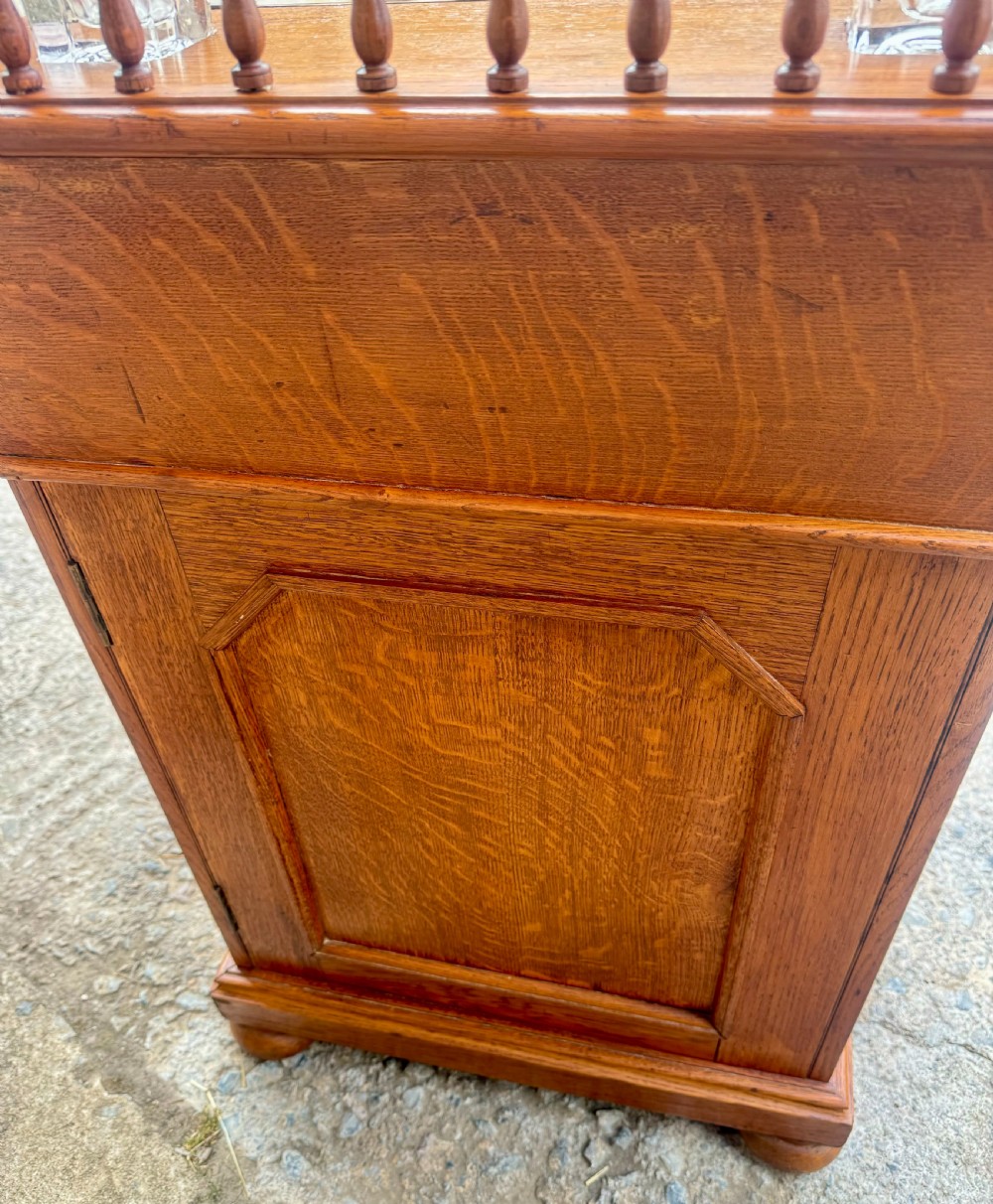 Victorian Golden Oak Davenport View XVI