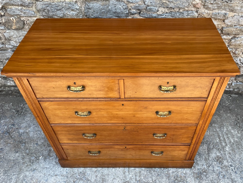 Edwardian Satinwood Chest of Drawers View VII