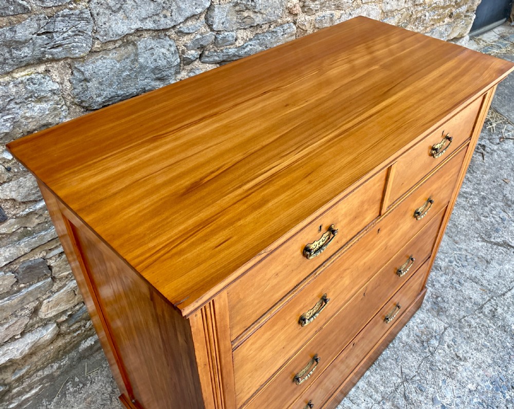 Edwardian Satinwood Chest of Drawers View VIII