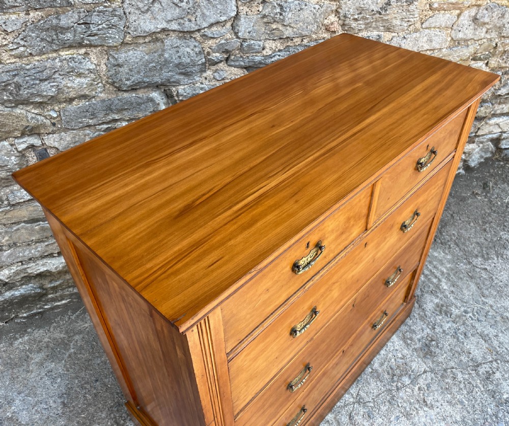 Edwardian Satinwood Chest of Drawers View XIII