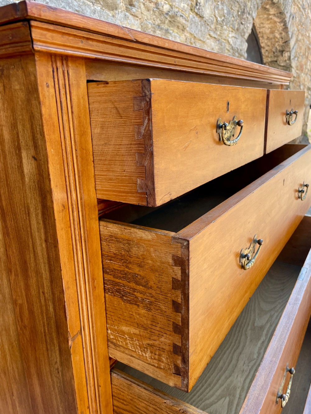 Edwardian Satinwood Chest of Drawers View XIV
