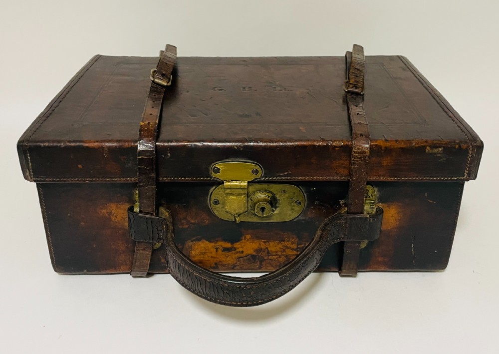 Antique Leather Cartridge Case by Ebrall