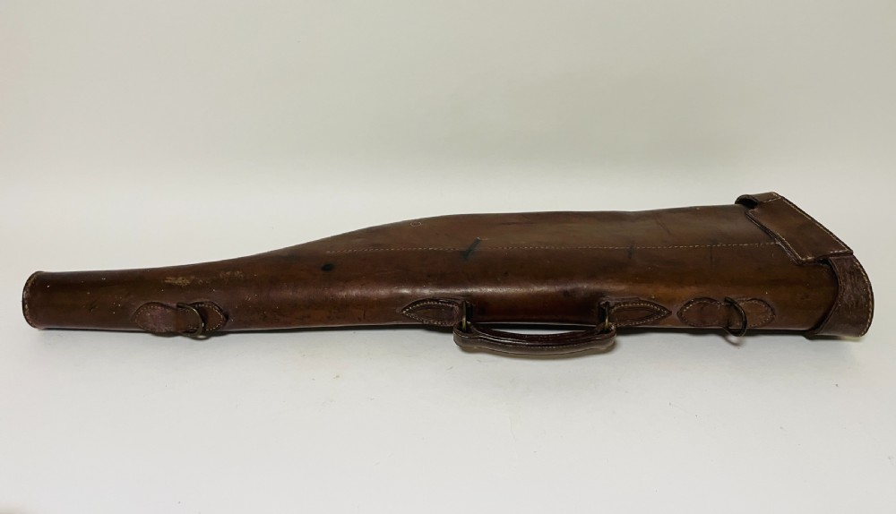 Antique Leather Leg of Mutton Gun Case View III