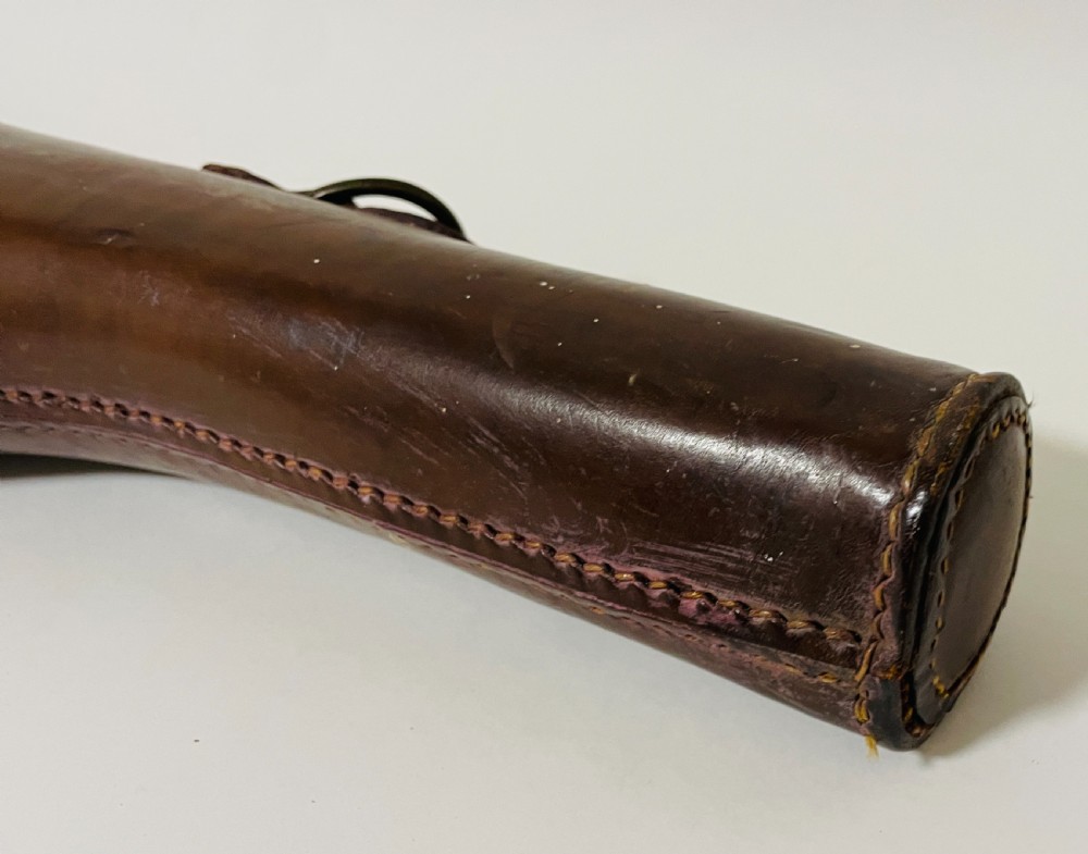 Antique Leather Leg of Mutton Gun Case View VIII