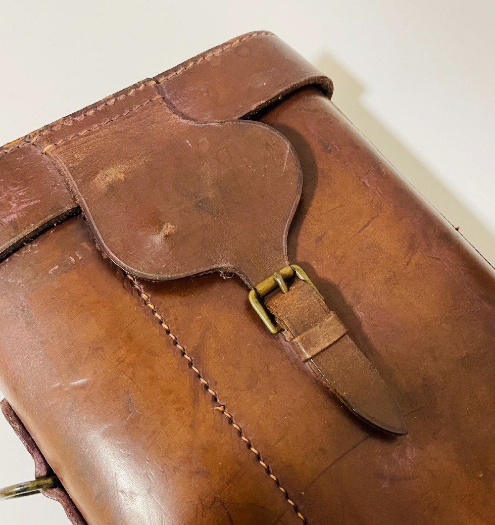 Antique Leather Leg of Mutton Gun Case View IX