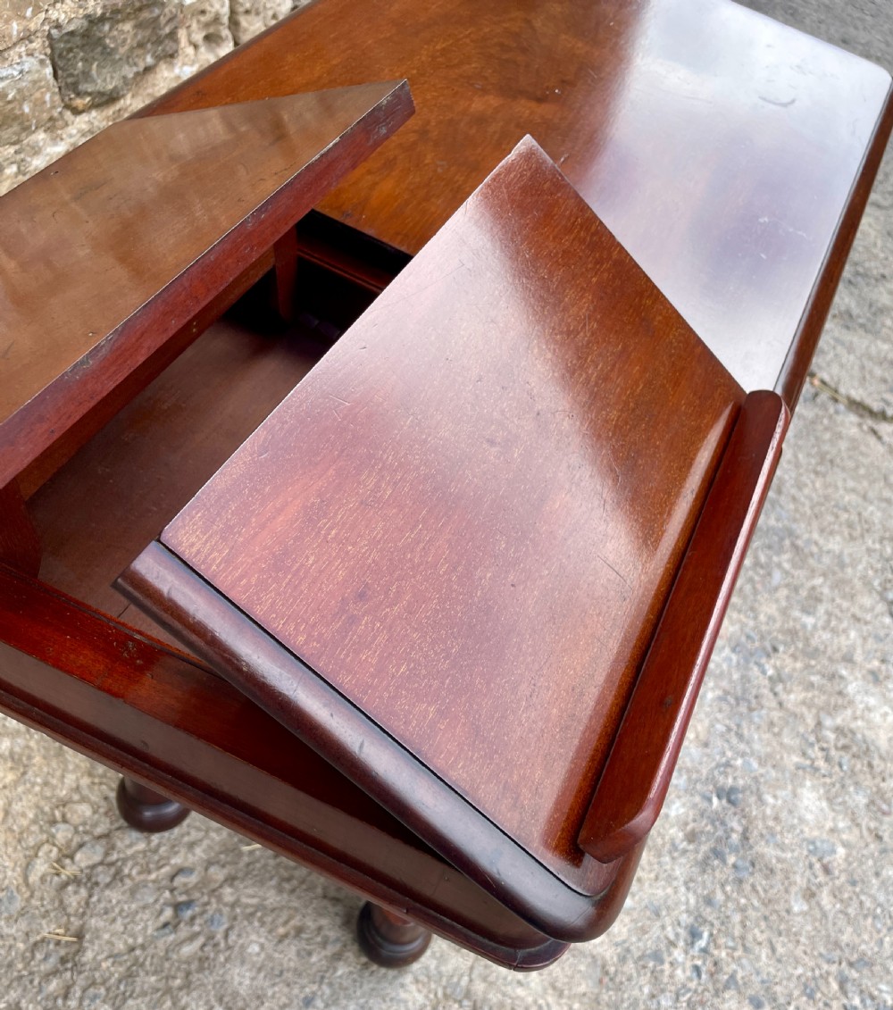 Victorian Mahogany Adjustable Reading Table View X