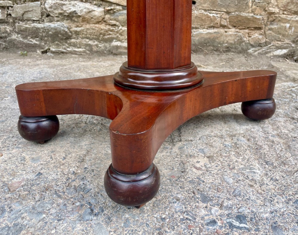 Victorian Mahogany Adjustable Reading Table View XI