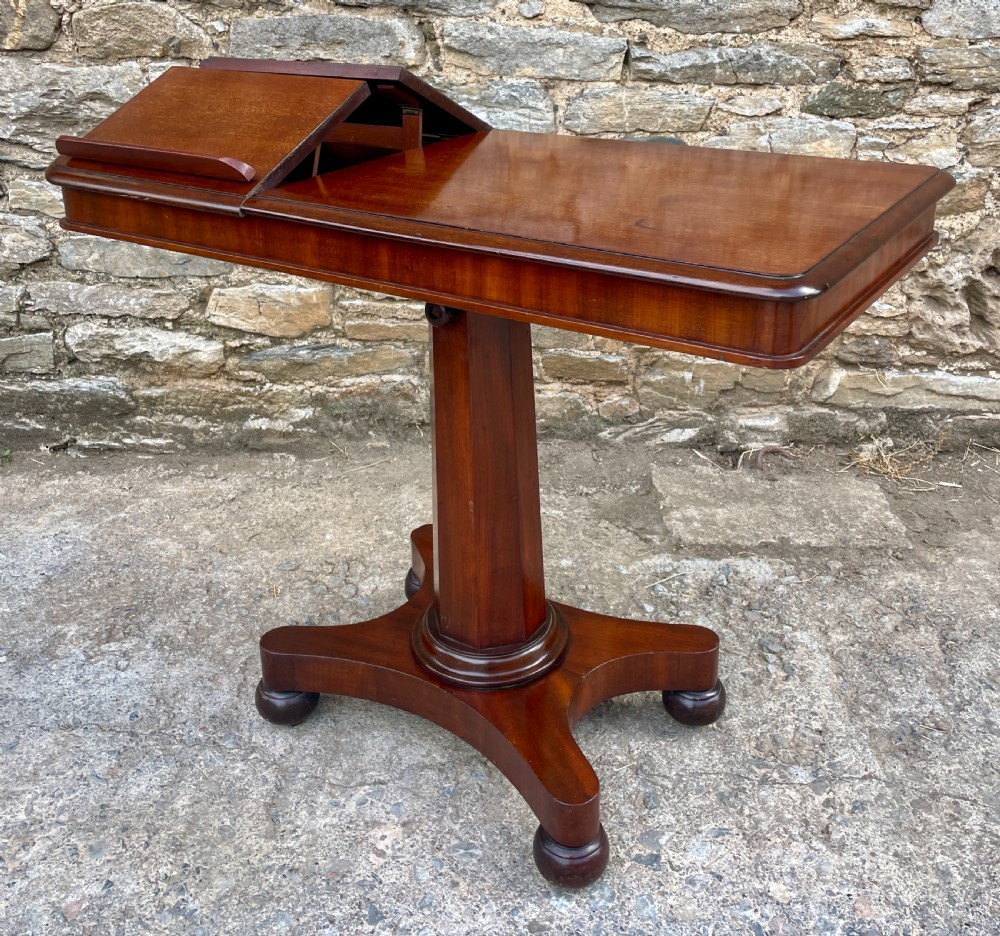 Victorian Mahogany Adjustable Reading Table View XVII