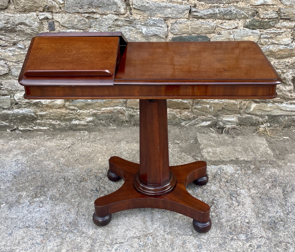 Victorian Mahogany Adjustable Reading Table View XIX