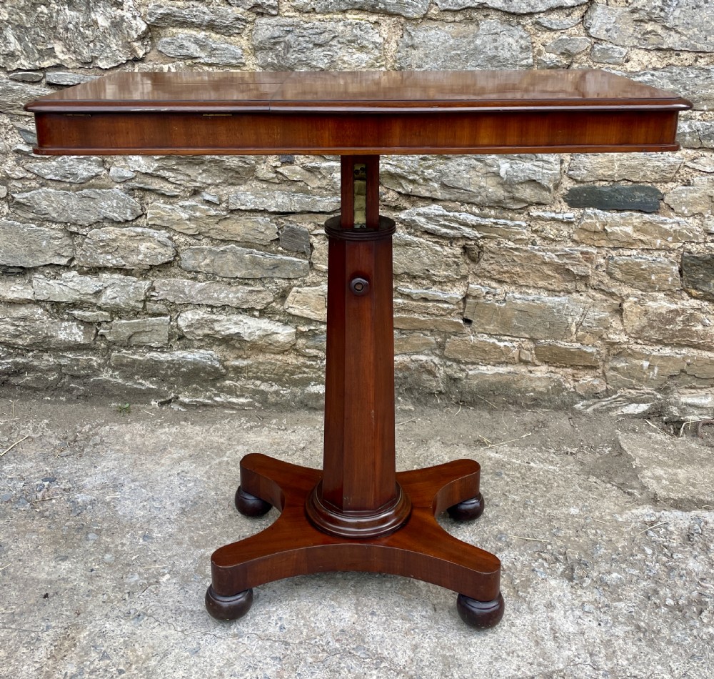 Victorian Mahogany Adjustable Reading Table View XXIV