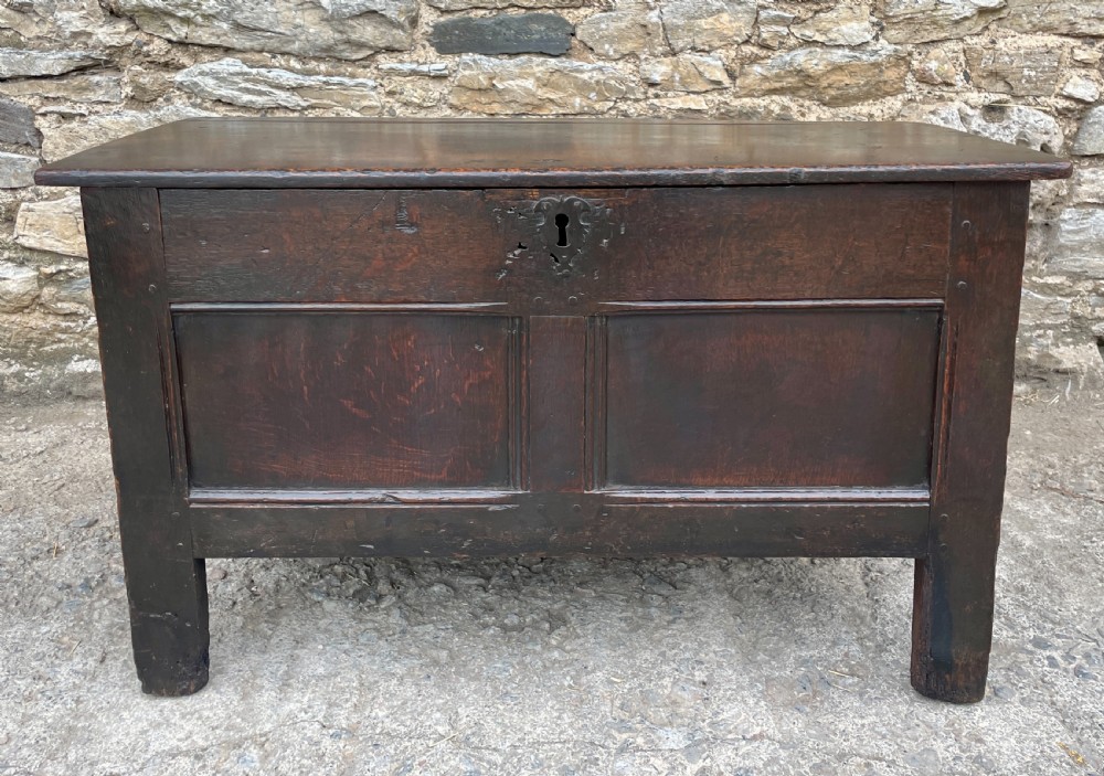Small 18th Century Oak Coffer View II