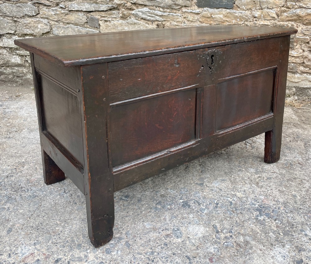 Small 18th Century Oak Coffer View VIII