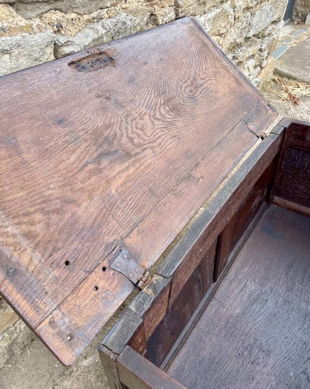 Small 18th Century Oak Coffer View XII