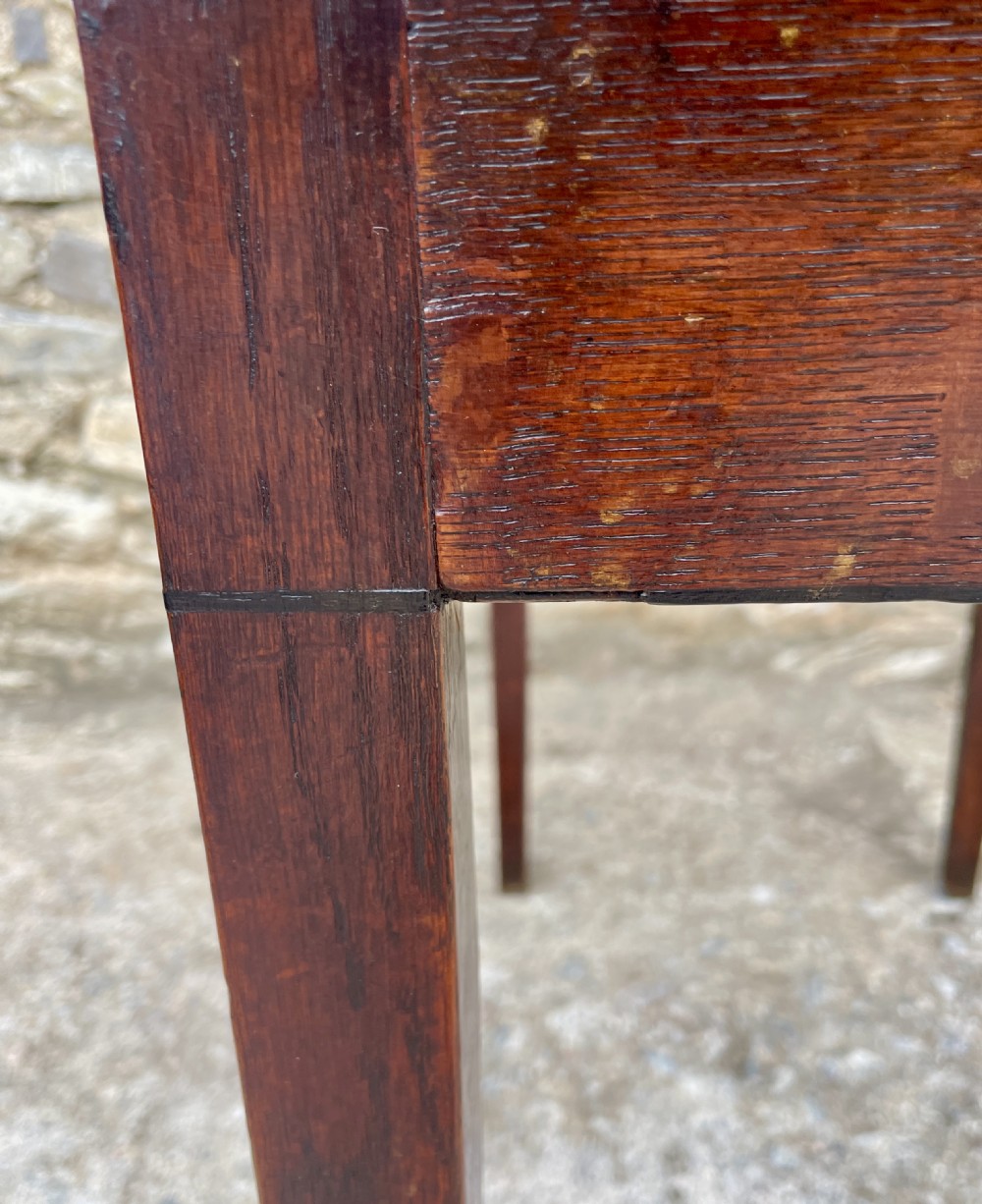 Georgian Oak Side Table View XVI