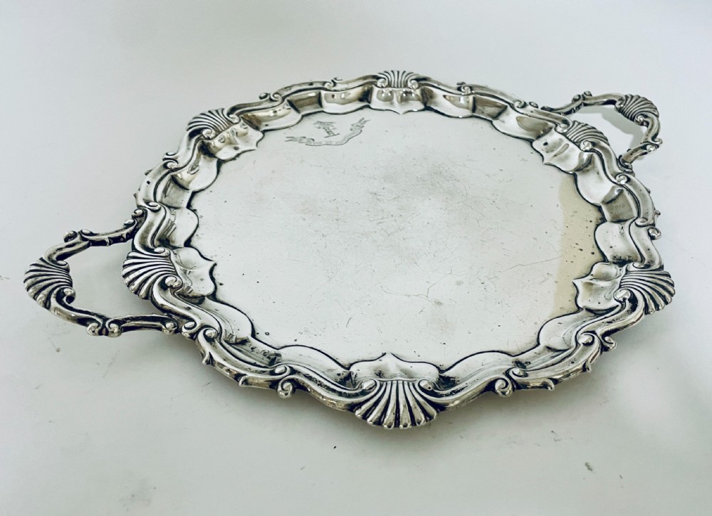 Antique Silver Salver View V