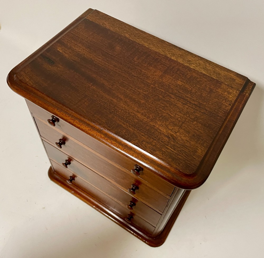 Antique Mahogany Miniature Chest of Drawers View II