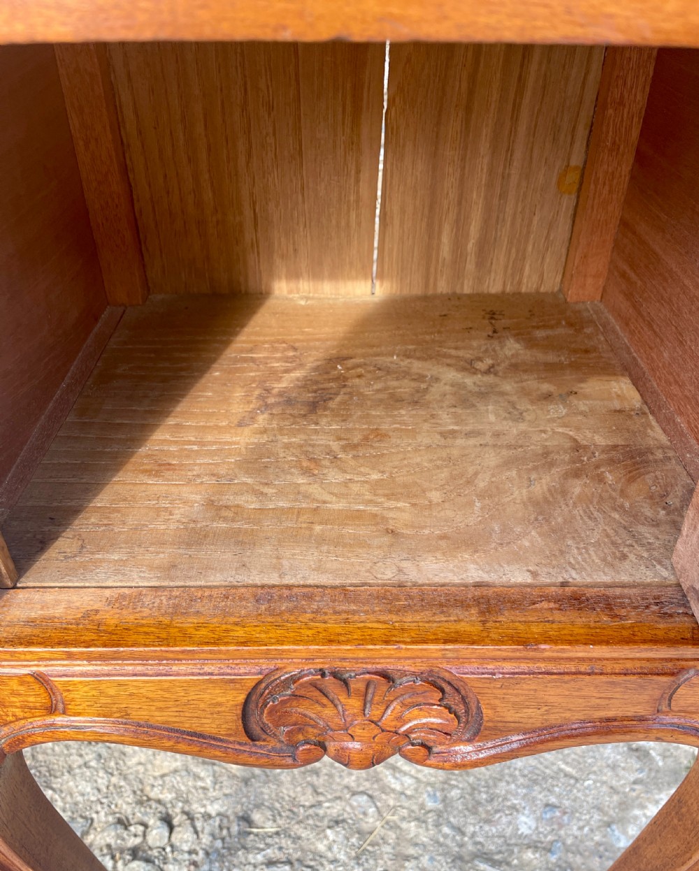 Antique French Marble Top Bedside Cupboard View VII