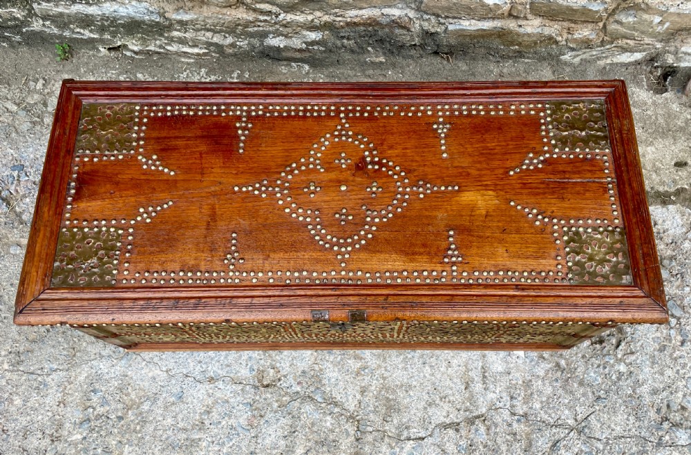Antique Studded Zanzibar Chest View III