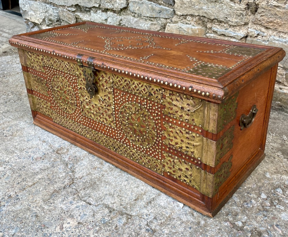 Antique Studded Zanzibar Chest View IV