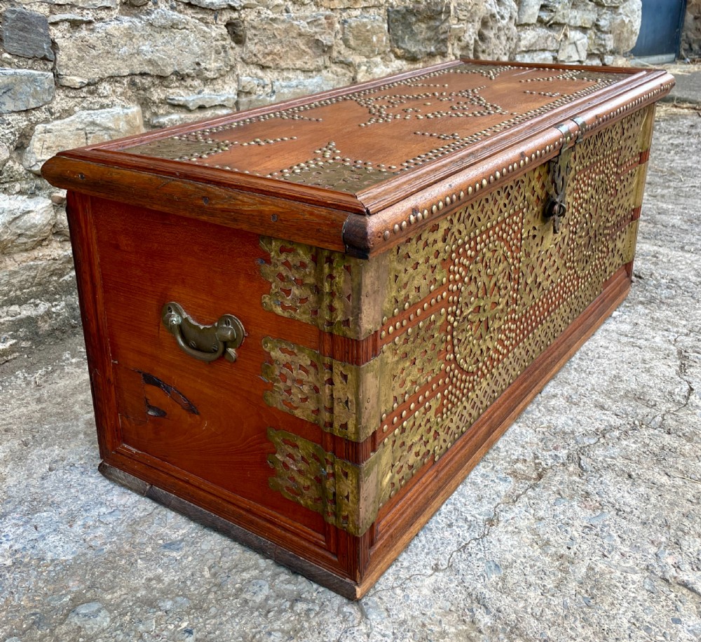 Antique Studded Zanzibar Chest View V