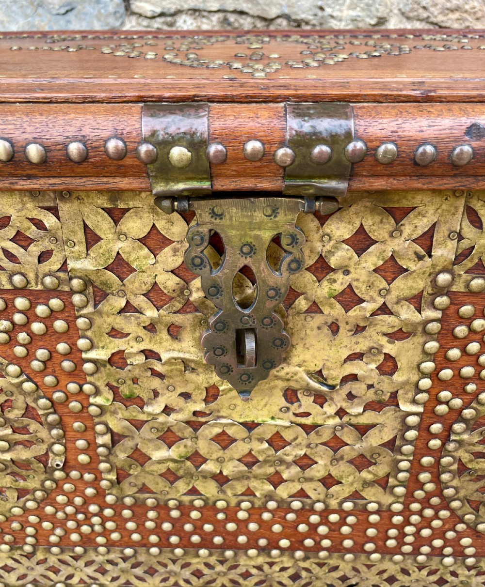Antique Studded Zanzibar Chest View VI