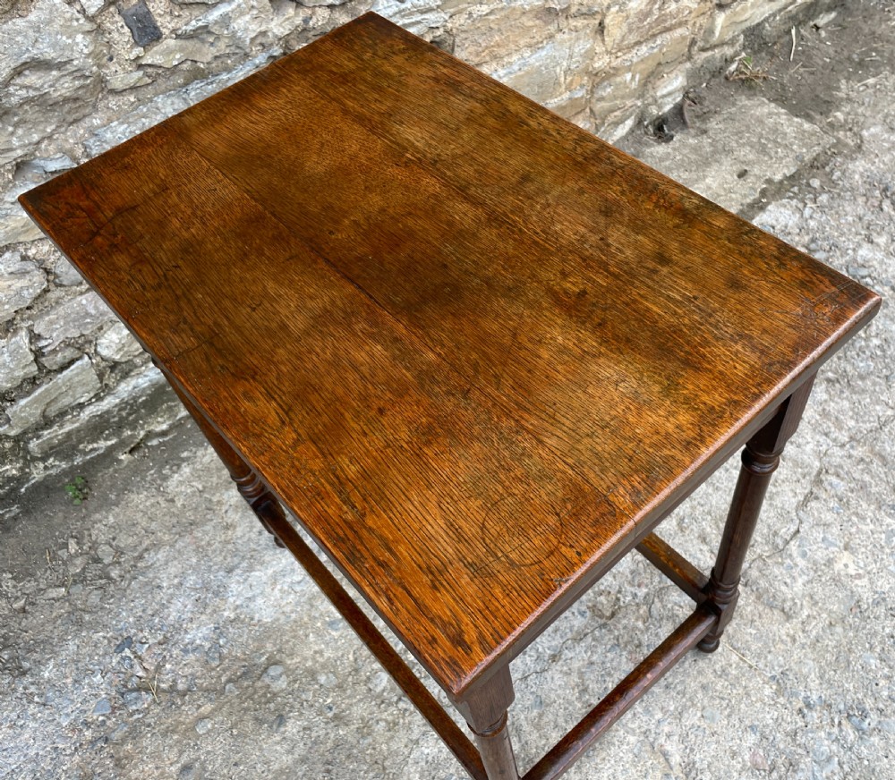 Small Oak Side Table View X