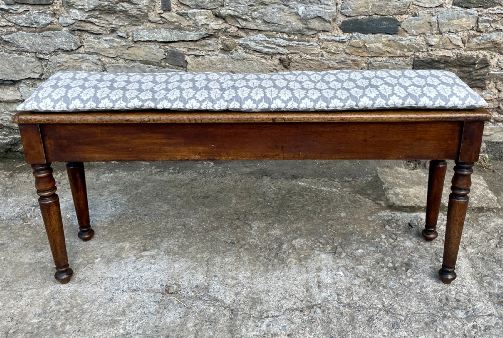 Victorian Mahogany Hall Bench View XIII