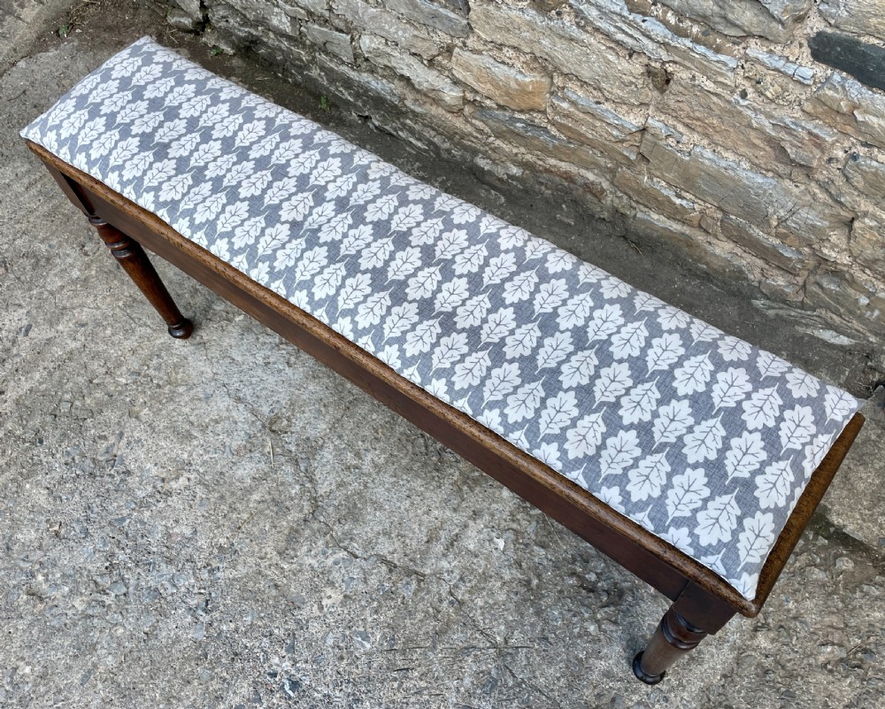 Victorian Mahogany Hall Bench View XIV