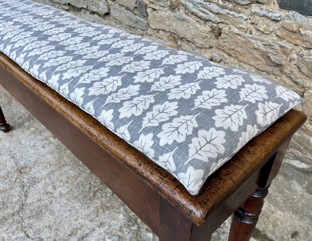 Victorian Mahogany Hall Bench View XV