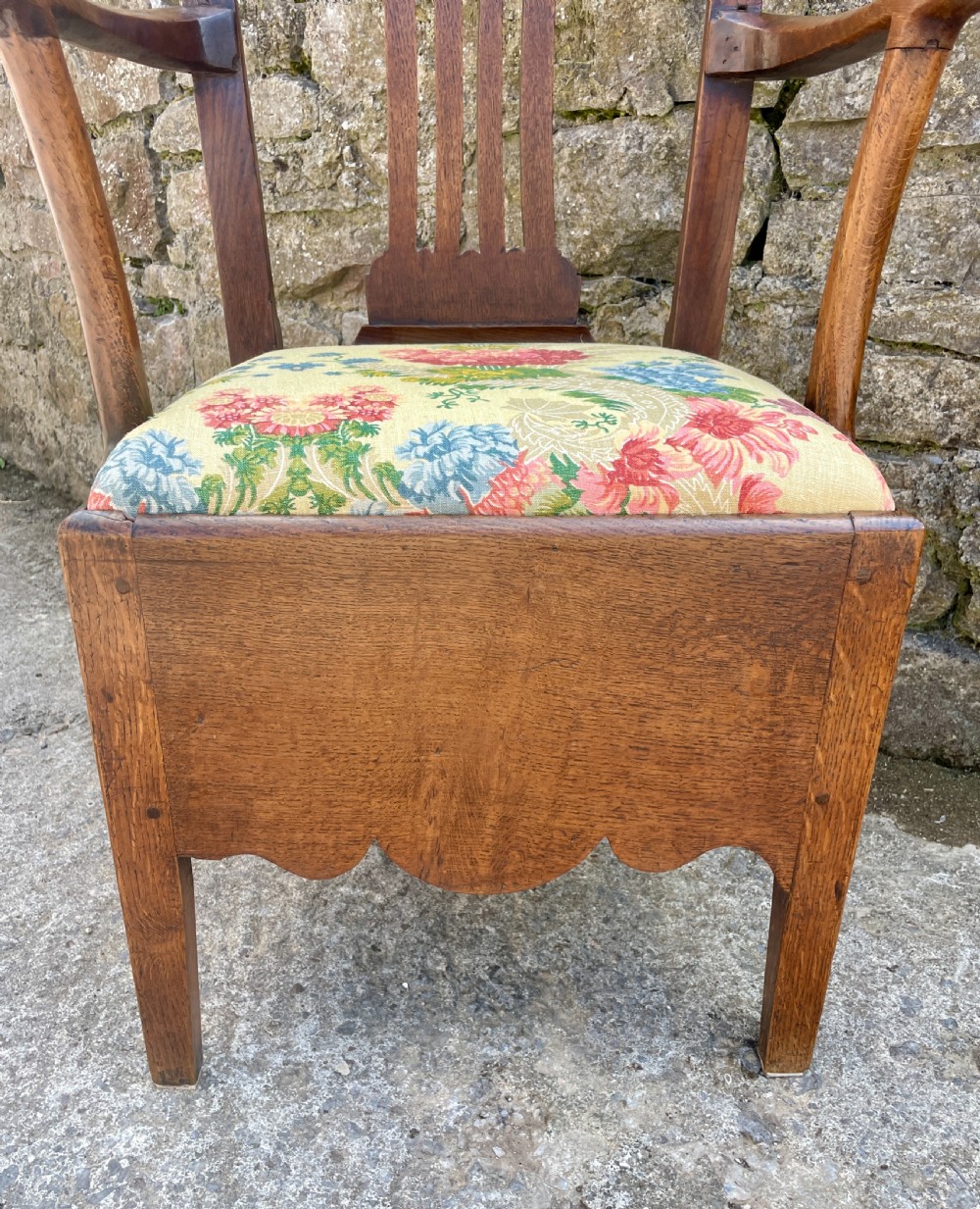 Georgian Welsh Oak Armchair View V